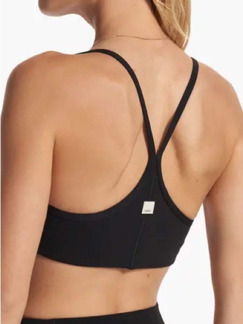 NWT Vuori Black AllTheFeels Sports Bra in Black - Size Small $58 retail - Picture 3 of 6